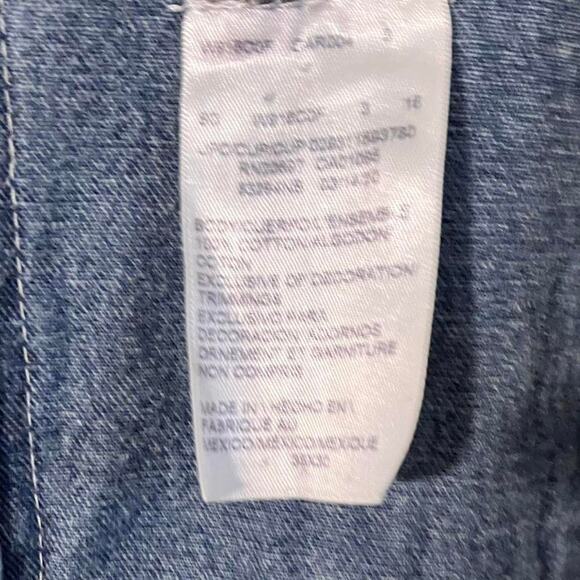 Dickies Dark Wash Blue Denim Workwear Overalls Jeans 38x30 - Picture 4 of 4